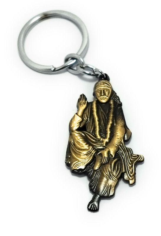 High Choice Lord Sai Baba Double Sided Metal Key Chain
