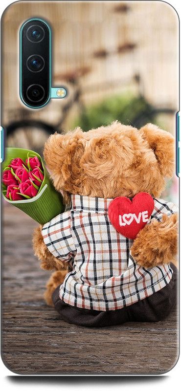 WallCraft Back Cover for OnePlus Nord CE 5G TEDDY, TEDDY BEAR, LOVE, HEART, ROSE, RED ROSE  (Multicolor, Dual Protection, Pack of: 1)