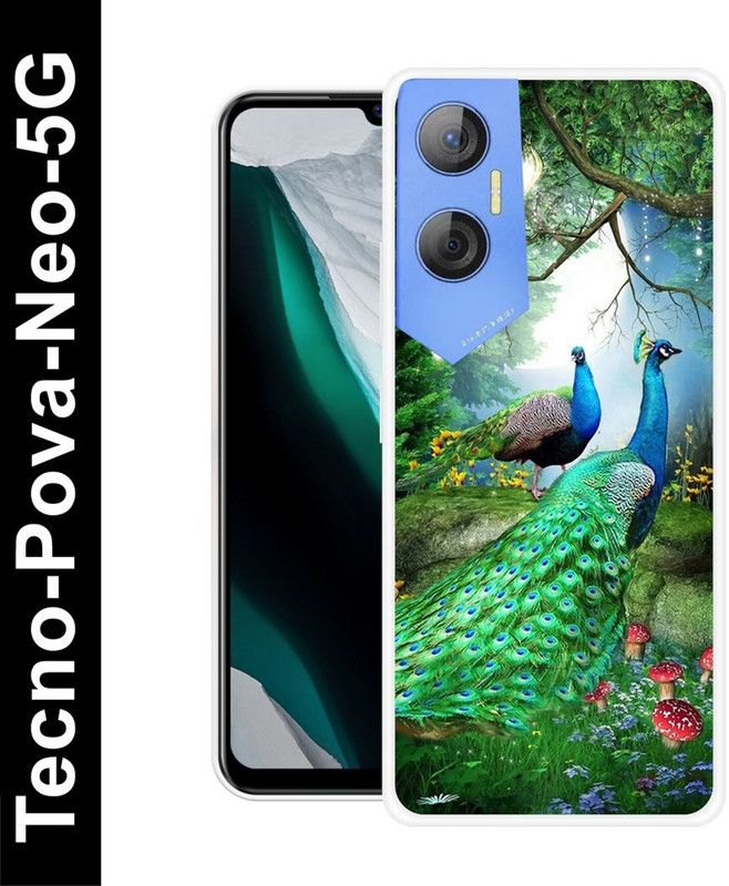 BAILAN Back Cover for Tecno Pova Neo 5G  (Green, Grip Case, Silicon, Pack of: 1)