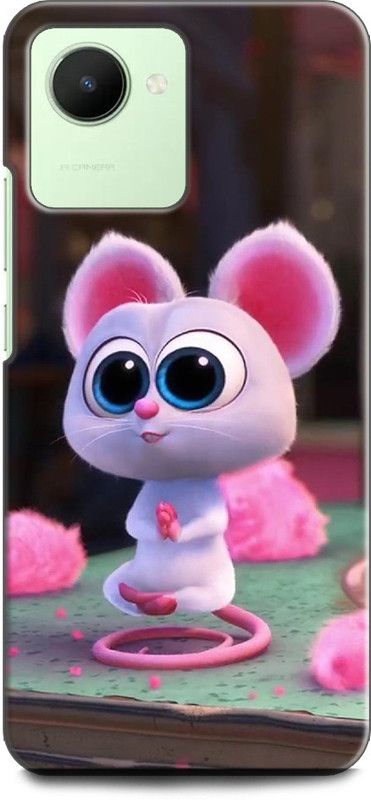 WallCraft Back Cover for Realme C30s, RMX3690 MR_FANG, PINK MICE, CARTOON, MOVIE, LIFE OF PETS  (Multicolor, Dual Protection, Pack of: 1)