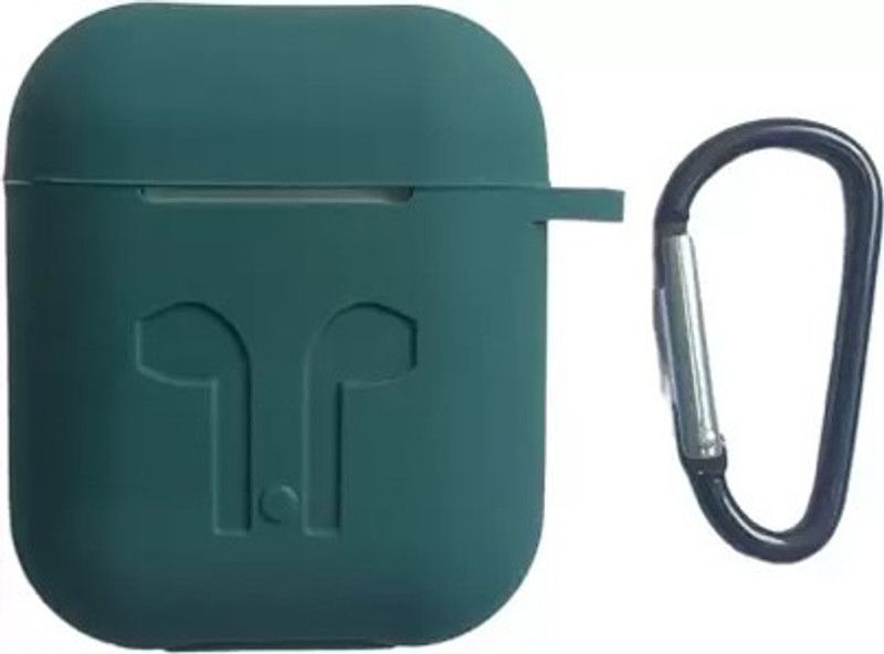 AsSkin Pouch for Boat AirPod 1/2 Case Cover  (Green, Shock Proof, Silicon, Pack of: 1)