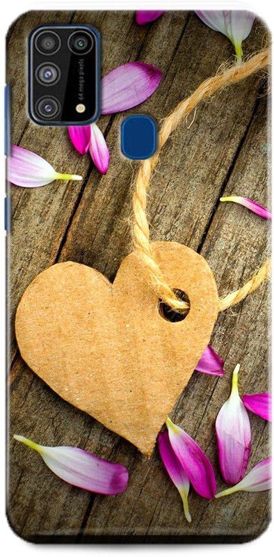WallCraft Back Cover for Samsung Galaxy M31 HEART, WOODEN HEART, LOVE, WOOD, ABSTRACT ART  (Multicolor, Dual Protection, Pack of: 1)