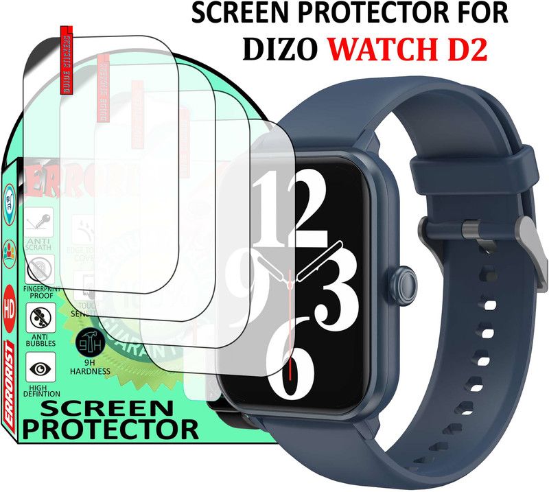 ERRORIST Screen Guard for DIZO WATCH D2  (Pack of 4)