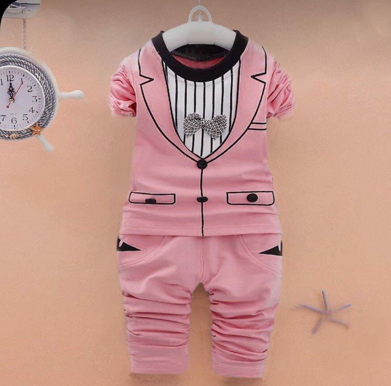 k d fab Baby Boys & Baby Girls Party(Festive) Pant  (Pink)