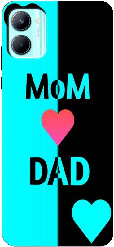 iprinto Back Cover for realme C33, RMX3624 Mom & Dad Love Back Cover  (Multicolor, Hard Case, Pack of: 1)