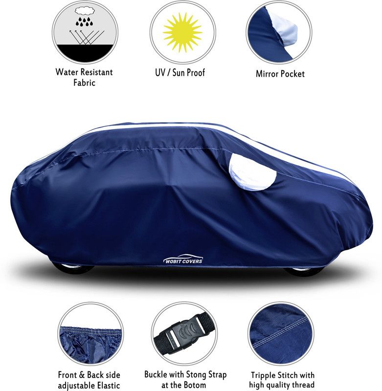 XAFO Car Cover For Tata Tigor JTP (With Mirror Pockets)  (White)