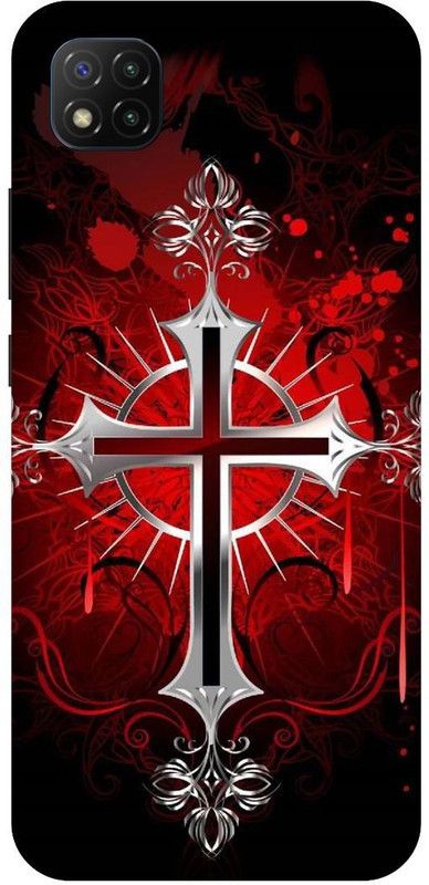 THE NARAYANA COLLECTIONS Back Cover for POCO C3-JESUS,EMBLEM,SIGN,CROSS  (Multicolor, Hard Case, Pack of: 1)