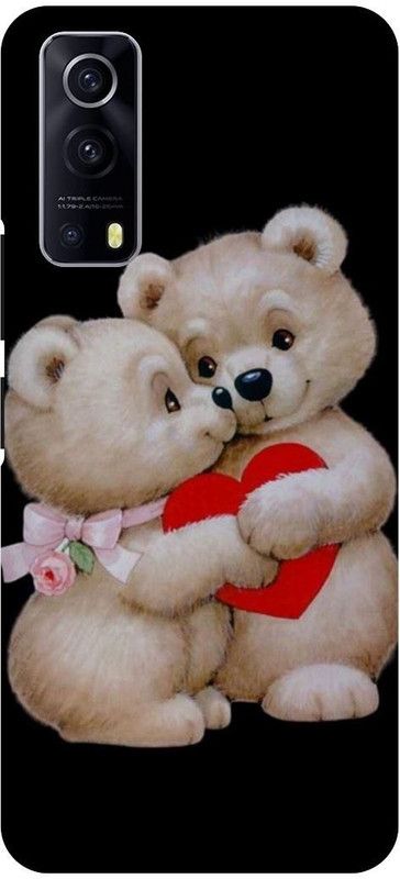 THE NARAYANA COLLECTIONS Back Cover for IQOO Z3- V2073A-PANDA,LOVE,SIGN,HEART,DIL,TEDDY  (Multicolor, Hard Case, Pack of: 1)