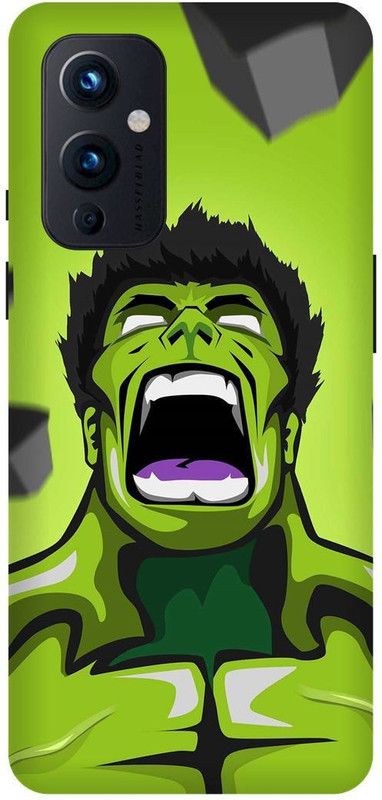 FRONK Back Cover for OnePlus 9 5G, LE2111, ANGRY, HULK, AVENGER, AVENGERS  (Green, Hard Case, Pack of: 1)