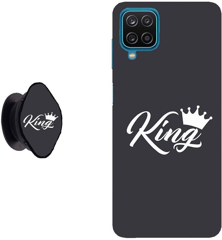 Hello Case Back Cover for Samsung Galaxy M42 5G  (Black, White, Cases with Holder, Pack of: 2)
