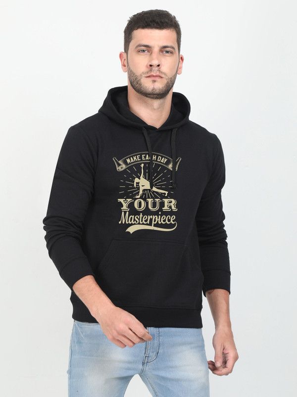 Men & Women Full Sleeve Graphic Print Reversible Hooded Sweatshirt