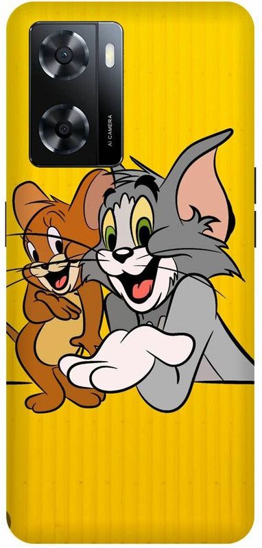 Dimora Back Cover for OPPO A 57e ,TOM AND JEERY CATOON  (Multicolor, Hard Case, Pack of: 1)
