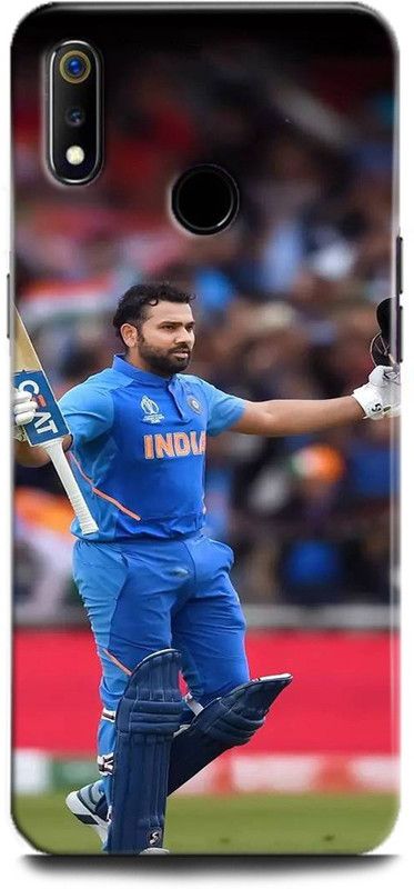 Afterglow Back Cover for Realme 3i ROHIT SHARMA, BCCI,CRICKETER, INDIAN KHILADI, IPL, MI, T20  (Multicolor, Shock Proof, Pack of: 1)