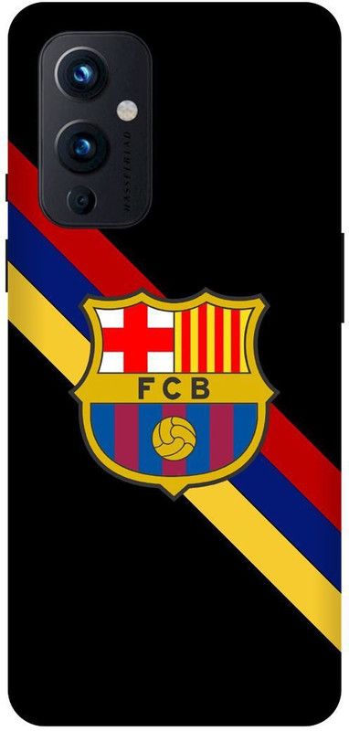 FRONK Back Cover for OnePlus 9 5G, LE2111, FCB, BARCELONA, LOGO, SIGN  (Black, Hard Case, Pack of: 1)
