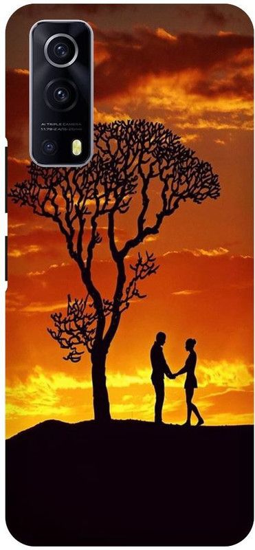 THE NARAYANA COLLECTIONS Back Cover for IQOO Z3- V2073A-ALONE,LIFE,LOVE,TREE,SUN,SET,NATURE  (Multicolor, Hard Case, Pack of: 1)