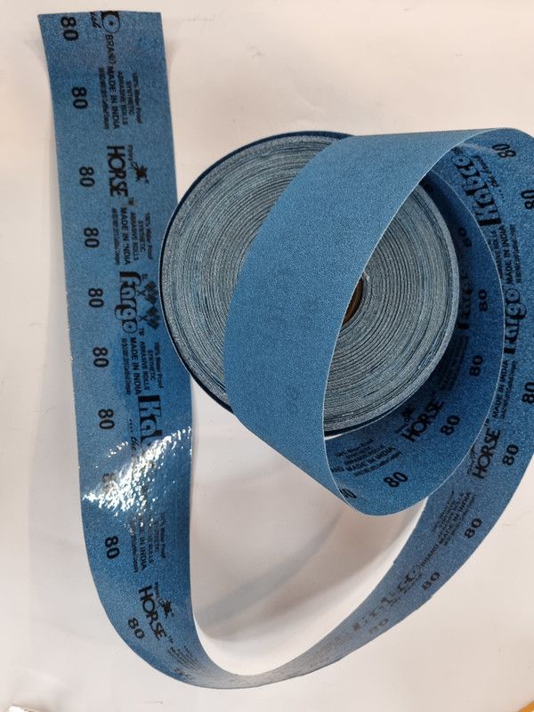 SL FARGO Abrasive Roll Polyester Base 100% Waterproofing roll GRIT 80 Aluminum Oxide Sandpaper  (80 Pack of 1)