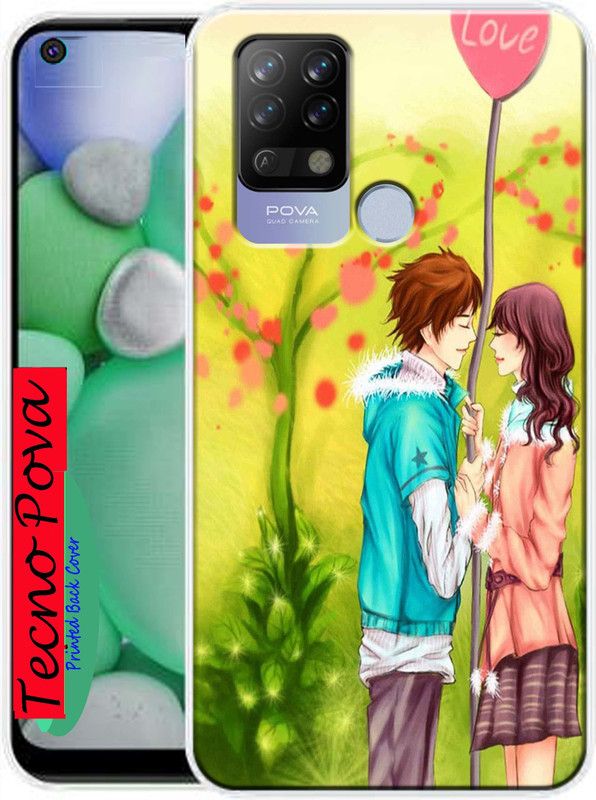 KENTAROELENE Back Cover for Tecno Pova  (Multicolor, Dual Protection, Silicon, Pack of: 1)