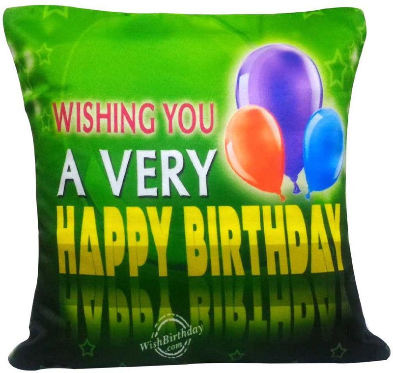 Natali Traders Microfibre Printed Bed/Sleeping Pillow Pack of 1  (Green)