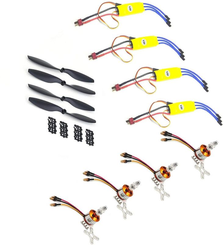 INVENTO 4Pcs 1800KV BLDC Brushless Motor + 40A ESC + 9045 9x4.5 9 inch Automotive Electronic Hobby Kit