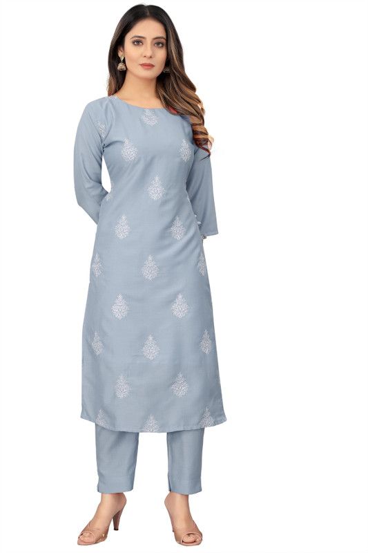 Women Chiffon Kurta and Pant Set