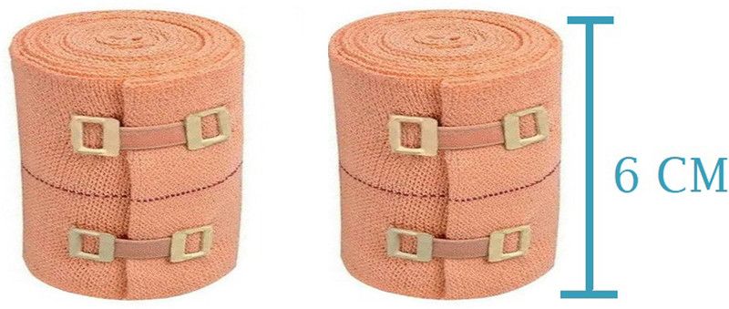 Maleno Cotton Crepe Bandage 6 cm (Pack of 2) Crepe Bandage  (6 cm)