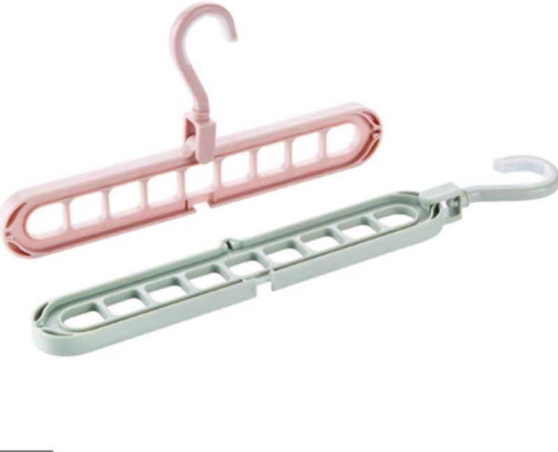 Multipurpose Hanger For Your Scarf, Saree, Tie, Belt, Trouser, Towel(Pack of 2 ) Door Hanger