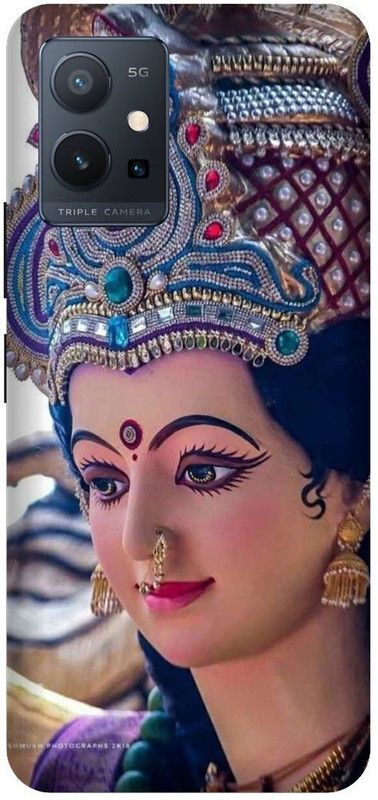 PHONE WALEY.COM Back Cover for VIVO Y75 (5G) , V2142 , Maa Durga,Durga mata,Printed back cover  (Multicolor, Hard Case, Pack of: 1)