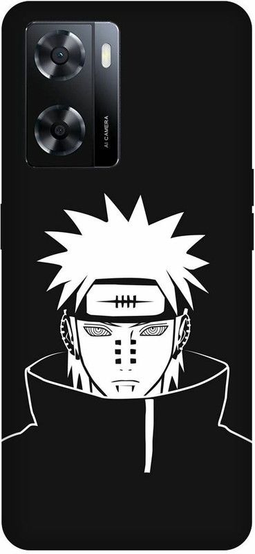 Dimora Back Cover for OPPO A57, NARUTO ANIME NEON  (Black, Hard Case, Pack of: 1)
