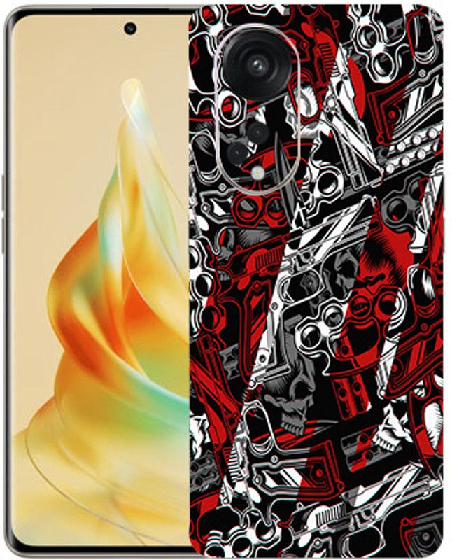 AsSkin Oppo Reno 8T 5G, oppo reno 8t 5g Mobile Skin  (Ultra Color Arms High Gloss Finish).)