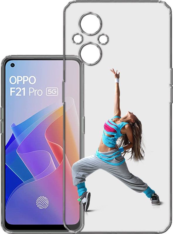 HANIRY Back Cover for Oppo F21 Pro 5g, CPH2341 back cover, DANCE GIRL, Designer, PNG_95  (Multicolor, Flexible, Silicon, Pack of: 1)
