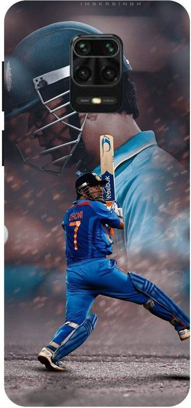 THE NARAYANA COLLECTIONS Back Cover for REDMI NOTE 10 LITE-MSD,DHONI,INDIAN,CRICKETER,CSK  (Multicolor, Hard Case, Pack of: 1)
