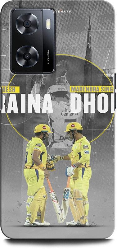 GRAFIQE Back Cover for OPPO A57e MS DHONI 7, MAHENDRA SINGH DHONI, DHONI, CRICKET, RAINA  (Multicolor, Shock Proof, Pack of: 1)