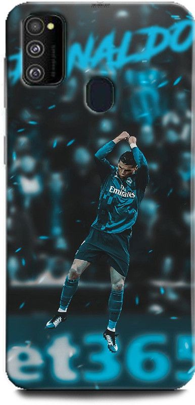 WallCraft Back Cover for Samsung Galaxy M21 CRISTIANO RONALDO, CR-7, REAL MADRID, FOOTBALL, JERSEY, SPORTS  (Multicolor, Dual Protection, Pack of: 1)