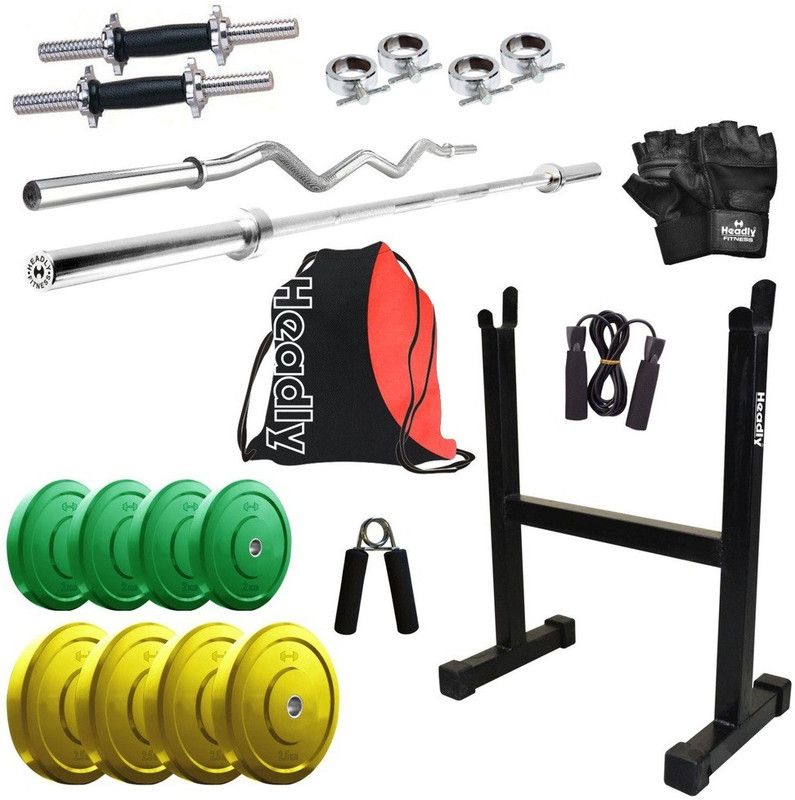 Headly 18 kg Premium CP-HR-18KGCOMBO13 Coloured Home Gym Combo