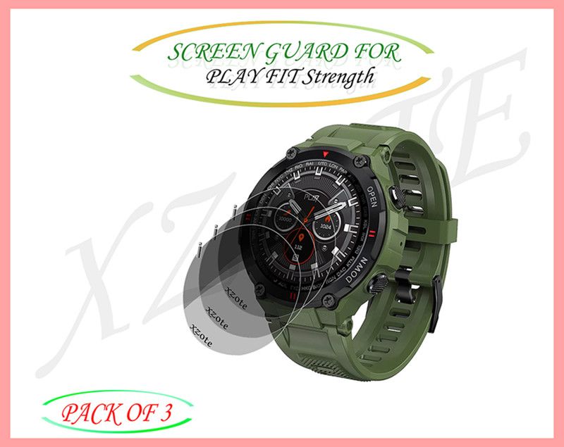 xzote Screen Guard for PLAY FIT Strength Smartwatch  (Pack of 3)
