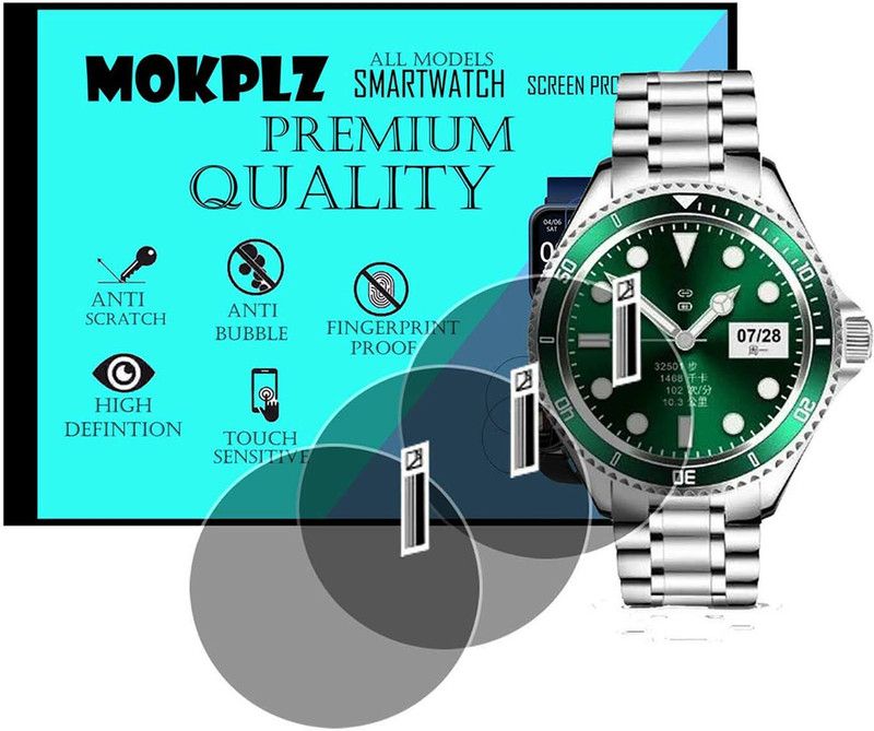 MOKPLZ Screen Guard for FIRE BOLTT QUANTUM SMARTWATCH  (Pack of 3)