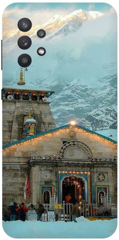 THE NARAYANA COLLECTIONS Back Cover for SAMSUNG GALAXY A32-KEDARNATH,SHIV,MAHADEV,TEMPAL  (Multicolor, Hard Case, Pack of: 1)