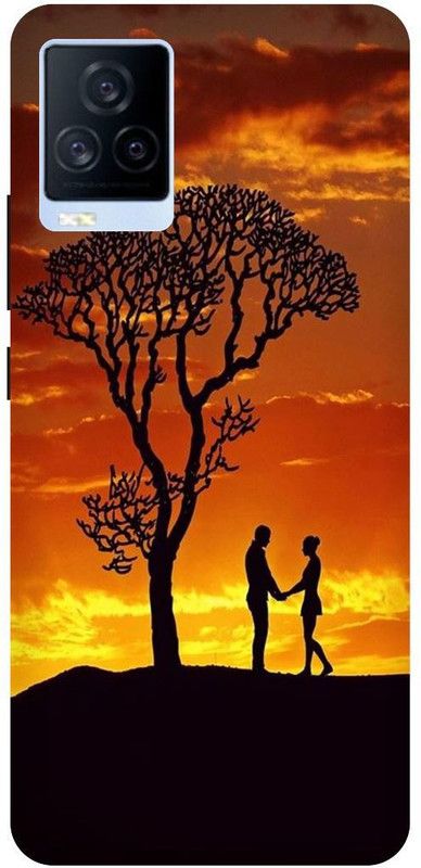 THE NARAYANA COLLECTIONS Back Cover for IQOO 7- V2049A-ALONE,LIFE,LOVE,TREE,SUN,SET,NATURE  (Multicolor, Hard Case, Pack of: 1)