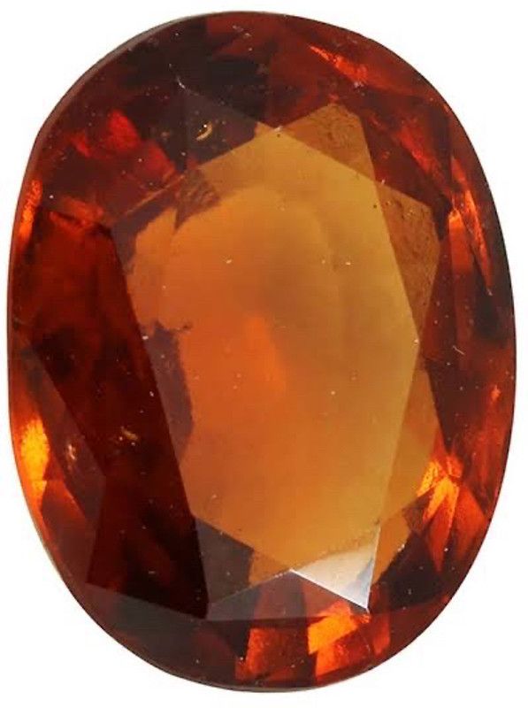 GOMED HESSONITE 9.25 TO 9.5 RATTI CERTIFIED ENERGIZED LOOSE GEMSTONE Brass Glass