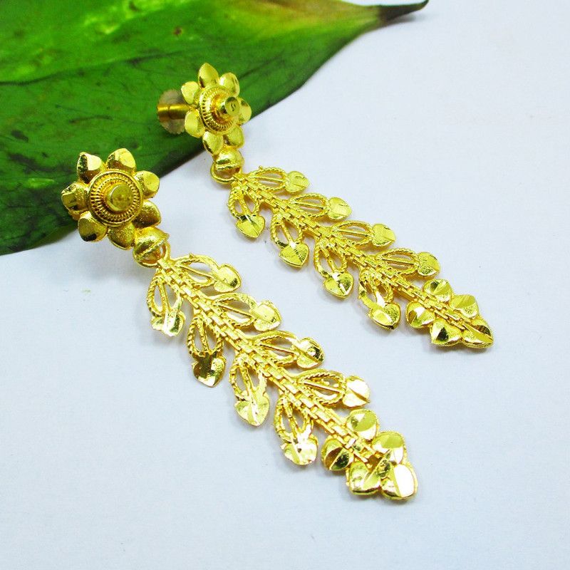 Omsar Jewelry New Style Gold Plated Tops Earrings For Girls Alloy Drops & Danglers