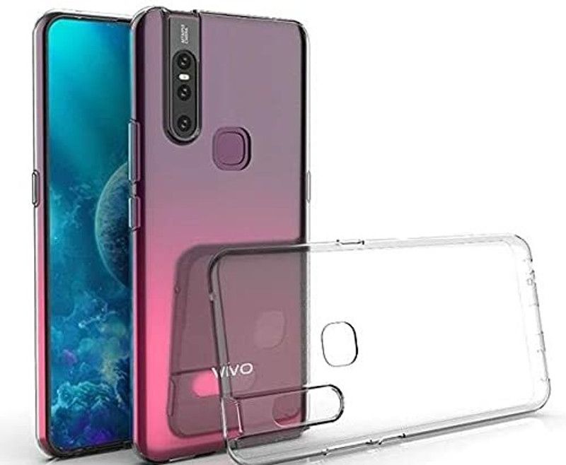 Teqto Back Cover for VIVO V15  (Transparent, Flexible, Silicon)