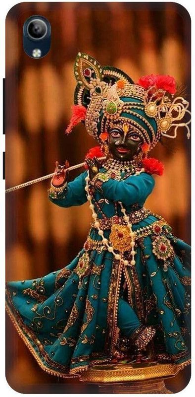 PHONE WALEY.COM Back Cover for VIVO Y91i , VIVO 1820 ,Krishna , Krishan ji,khana .Printed back cover  (Yellow, Hard Case, Pack of: 1)