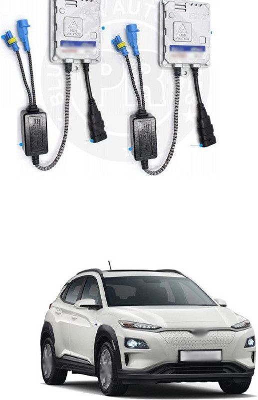 PRTEK HID Xenon Headlight Ballasts Replacement 55W Slim Ballast with Canbus EMC Super Decoder Alternate Current AC, 1 Pair Kona Electric Premium Electric Vehical HID Kit