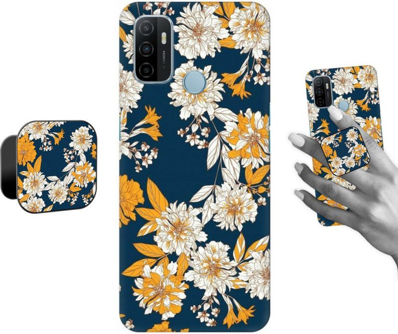 COBIERTAS Back Cover for Oppo A53  (Multicolor, Cases with Holder, Pack of: 1)