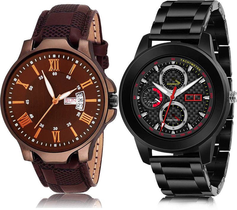 Analog Watch - For Men Modern Analogue 2 Watch Combo For Boys And Men - BRM2-(60-S-20)