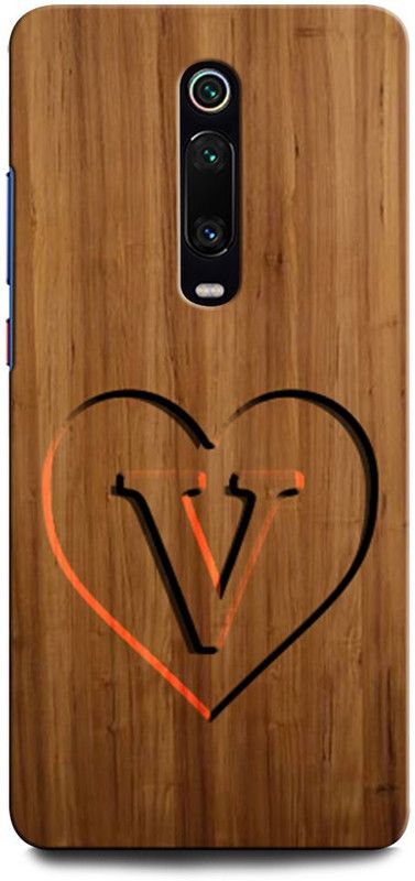 ORBIQE Back Cover for Redmi K20 Pro V, V LETTER, V DESIGN, V ALPHABET, V NAME  (Multicolor, Hard Case, Pack of: 1)