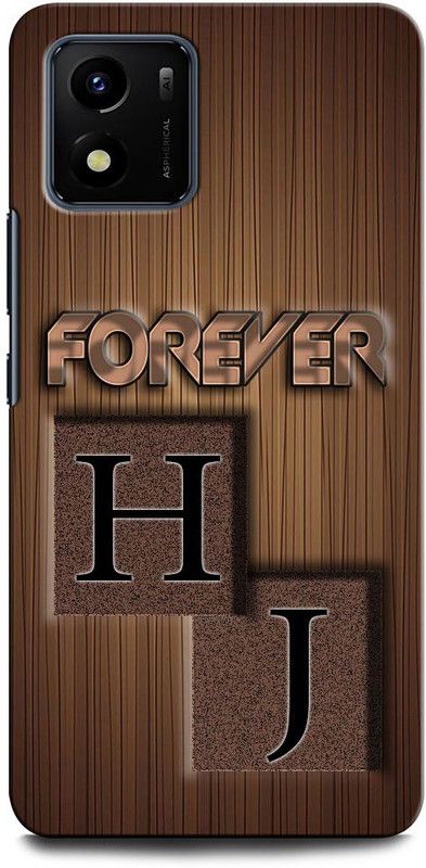 INTELLIZE Back Cover for VIVO Y15s HJ, H LOVE J, J LOVE H, H LETTER, J LETTER, HJ NAME  (Multicolor, Hard Case, Pack of: 1)