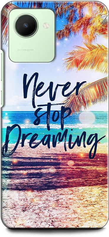 WallCraft Back Cover for Realme C30s, RMX3690 MOTIVATIONAL QUOTES, NEVER STOP DREAMING  (Multicolor, Dual Protection, Pack of: 1)