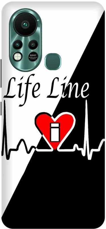 play fast Back Cover for Infinix Hot 11S, X6812 , I, NAME, LETTER, ALPHABET, LIFELINE  (Black, Hard Case, Pack of: 1)