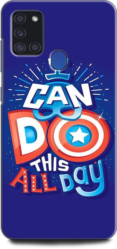 Afterglow Back Cover for SAMSUNG Galaxy A21s CAPTAIN AMERICA, AVENGERS, MARVEL, COMICS, SHEILD, SUPERHERO  (Multicolor, Shock Proof)